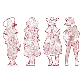 Djeco Színezés - Fiodor Divat - Fiodor & friends, 3–5 év, Többszínű