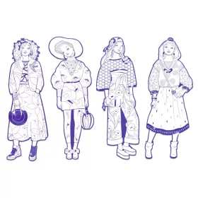 Djeco Színezés - Zaho Divat - Zaho & friends, 3–5 év, Többszínű
