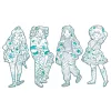 Djeco Színezés - Angéla Divat - Angèle & friends, 3–5 év, Többszínű