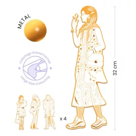 Djeco Színezés - Cindy Divat - Scout & friends, 3–5 év, Többszínű