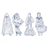 Djeco Színezés - Laura Divat - Laura & friends, 3–5 év, Többszínű