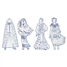 Djeco Színezés - Laura Divat - Laura & friends, 3–5 év, Többszínű