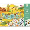 Djeco Satírozó képkészítés - Tájak - Savannah, desert, and North Pole: time for fun!, 3–5 év, Többszínű