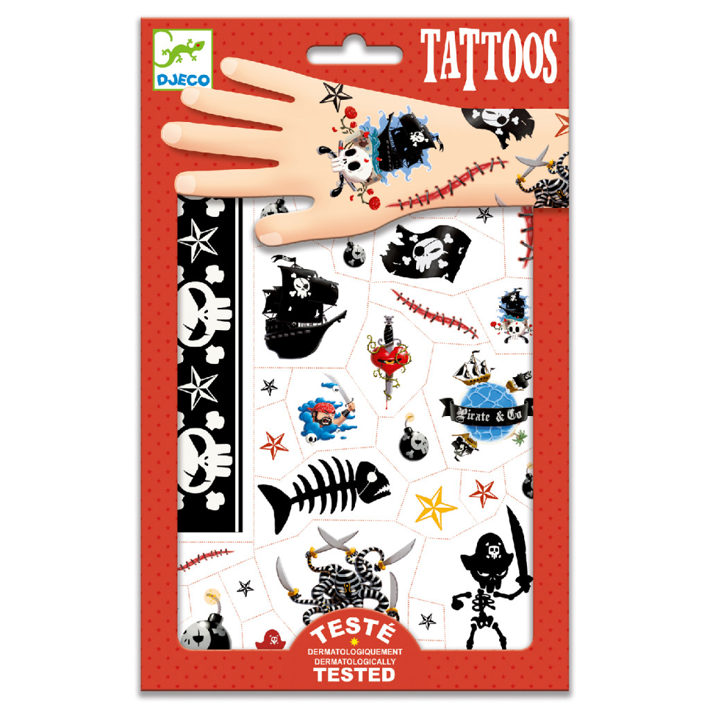 Tetováló matricák - Kalózok - Pirates – fő nézet