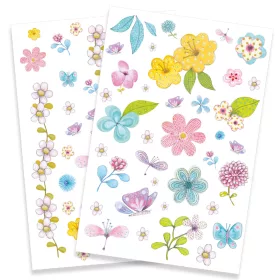 Djeco Tetováló matricák - Mezei virágok - Fair flowers of the field, 3–5 év, Többszínű