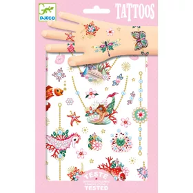 Djeco Tetováló matricák - Fiona ékszerei - Fiona's Jewels, 3–5 év, Többszínű