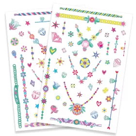 Djeco Tetováló matricák - Jenni ékszerei - Jenni's Jewels, 3–5 év, Többszínű