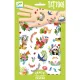 Djeco Tetováló matricák - Boldog tavasz - Happy spring, 3–5 év, Többszínű