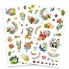 Djeco Tetováló matricák - Boldog tavasz - Happy spring, 3–5 év, Többszínű