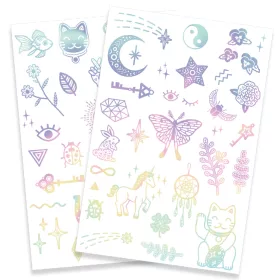 Djeco Tetováló matricák - Szerencsehozók - Lucky charms, 3–5 év, Többszínű