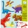Djeco Kapcsos képkészítés - Dinszauruszok - Dinos, 3–5 év, Többszínű