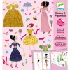Djeco Papírbaba öltöztető - Nagyidők viseletei - Dresses through the seasons, 0–2 év, Többszínű