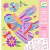 Djeco Csillámló színezők - Apró szárnyak - Little Wings, 3–5 év, Többszínű