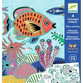 Djeco Csillámló színezők - Tenger mélyén - Under the sea, 3–5 év, Többszínű