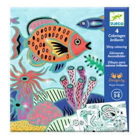 Djeco Csillámló színezők - Tenger mélyén - Under the sea, 3–5 év, Többszínű