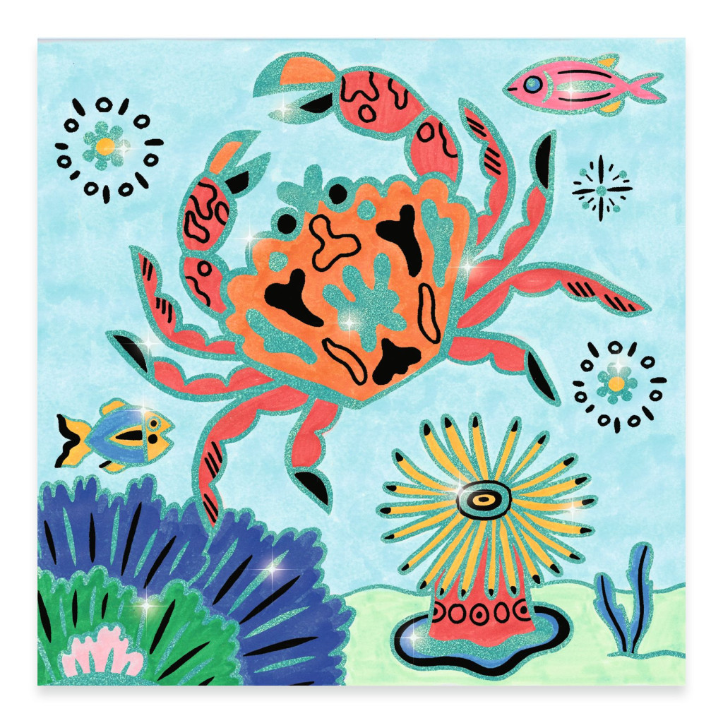 Csillámló színezők - Tenger mélyén - Under the sea – alternatív kép 2