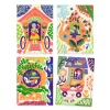 Djeco Karckép technika - Szokatlan otthonok - Wacky houses, 3–5 év, Többszínű