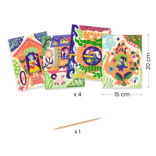 Djeco Karckép technika - Szokatlan otthonok - Wacky houses, 3–5 év, Többszínű