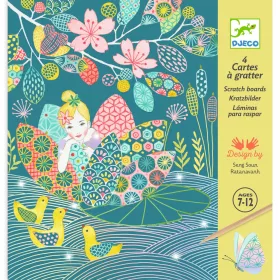Djeco Karckép technika - Mesebeli tavacska - The pond, 3–5 év, Többszínű