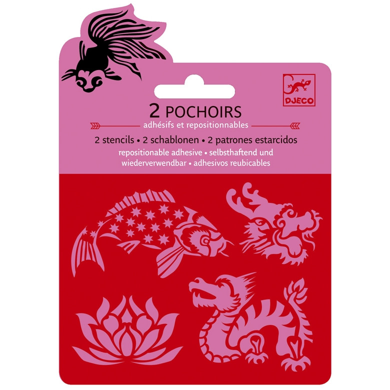 Mini sablon - Ázsiai motívumok - Asia – fő nézet
