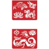 Djeco Mini sablon - Ázsiai motívumok - Asia, 3–5 év, Többszínű
