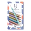 Djeco Színes ceruza készlet - 8 szín, metál - 8 metallic pencils, 3–5 év, Többszínű