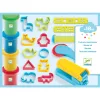 Djeco Gyurmaformázó készlet - Bevezetés a gyurmázásba, 4 alapszín + 21 eszköz - Introduction to dough, 3–5 év, Többszínű
