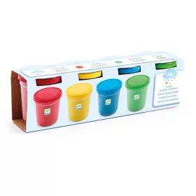 Djeco Gyurma - 4 szín pillegyurma - 4 tubs of play dough, 3–5 év, Többszínű