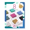 Djeco Kreatív eszközök - Nyomdapárna készlet, 8 elegáns szín - 8 ink pads and 1 cleaner - chic, 3–5 év, Többszínű