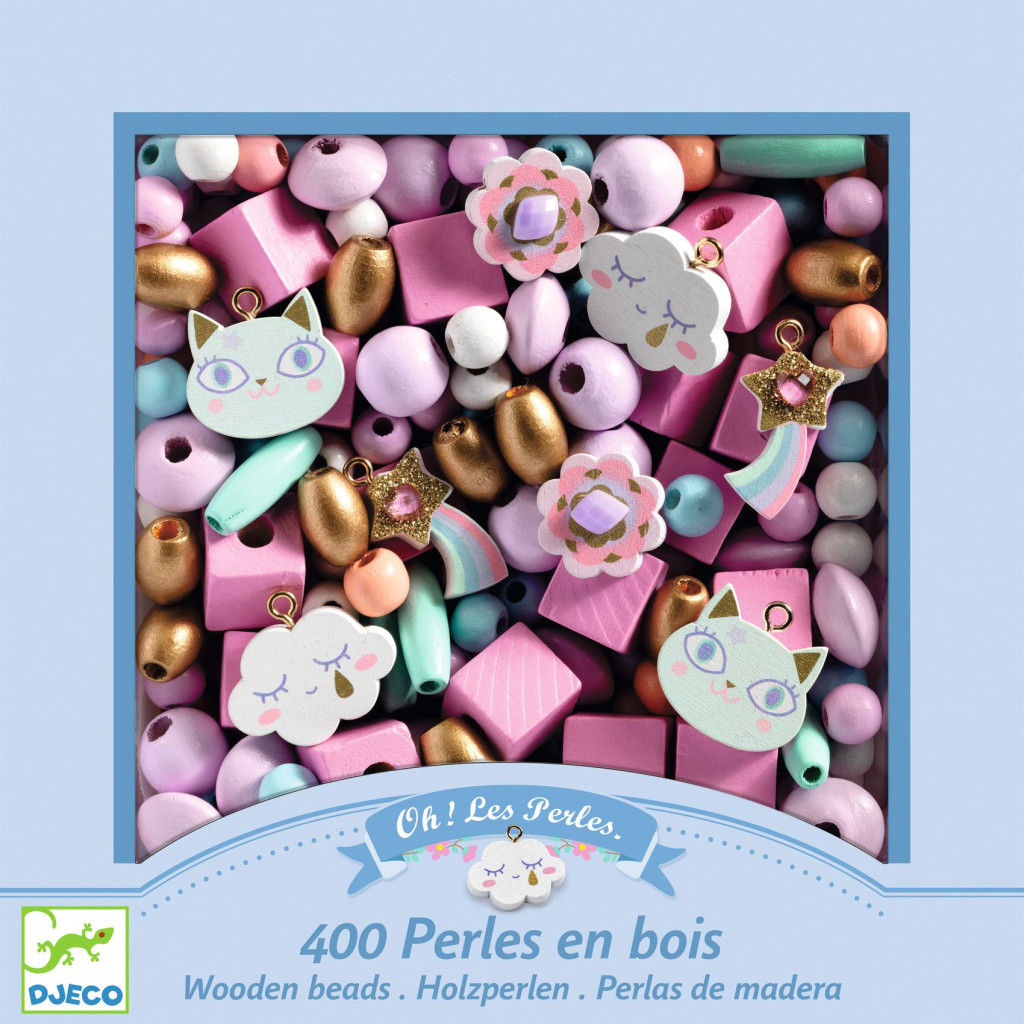 Fagyöngy készlet - Szivárvány - Wooden beads, Rainbow – alternatív kép 3