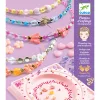 Djeco Ékszerkészítő készlet - Hajráf készítő - Precious, 3–5 év, Többszínű