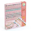 Djeco Ékszerkészítő készlet - Karkötők gyöngyszövéssel - Tiny beads, 3–5 év, Többszínű