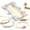 Djeco Ékszerkészítő készlet - Karkötők gyöngyszövéssel - Tiny beads, 3–5 év, Többszínű