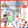 Djeco Papírbaba öltöztető - Kismacska gardróbja - Little gardrobe, 0–2 év, Többszínű
