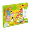 Djeco Kollázs műhely - Mozaikkép készítés kezdetei - Foam fun, 3–5 év, Többszínű