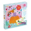 Djeco Színezés és mintakészítés varázsfilccel - Méri szép ruhái - Marie's pretty dresses, 3–5 év, Többszínű