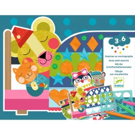Djeco Színezés sablonokkal - Rendezetten vidám - Neat but fun, 3–5 év, Többszínű