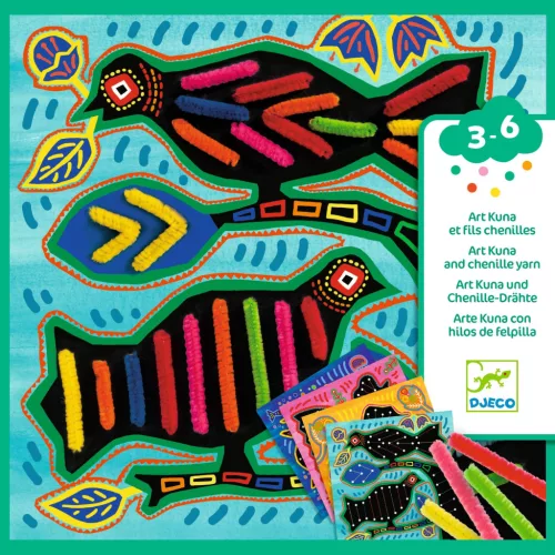 Djeco Fűzős képkészítő - Csuda Mola - Super soft, 3–5 év, Többszínű