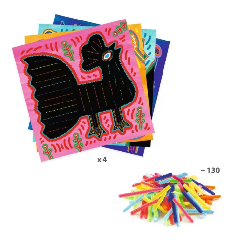 Djeco Fűzős képkészítő - Csuda Mola - Super soft, 3–5 év, Többszínű
