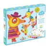 Djeco Művészeti műhely, festés - A róka család, bábok - The fox family, 3–5 év, Többszínű