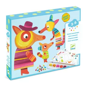 Djeco Művészeti műhely, festés - A róka család, bábok - The fox family, 3–5 év, Többszínű