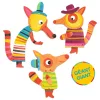 Djeco Művészeti műhely, festés - A róka család, bábok - The fox family, 3–5 év, Többszínű