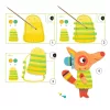 Djeco Művészeti műhely, festés - A róka család, bábok - The fox family, 3–5 év, Többszínű