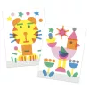 Djeco Stencil sablonos képalkotás - Tipi-tapi - Dib dab, 3–5 év, Többszínű