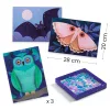 Djeco Fűzős képkészítő - Ragyogás az éjszakában - Light up the night, 3–5 év, Többszínű