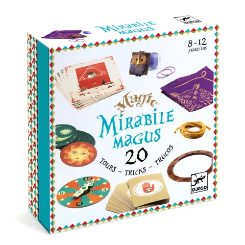 Djeco Bűvészkészlet - Csodállatos, 20 trükk - Mirabile magus - 20, 3–5 év, Többszínű