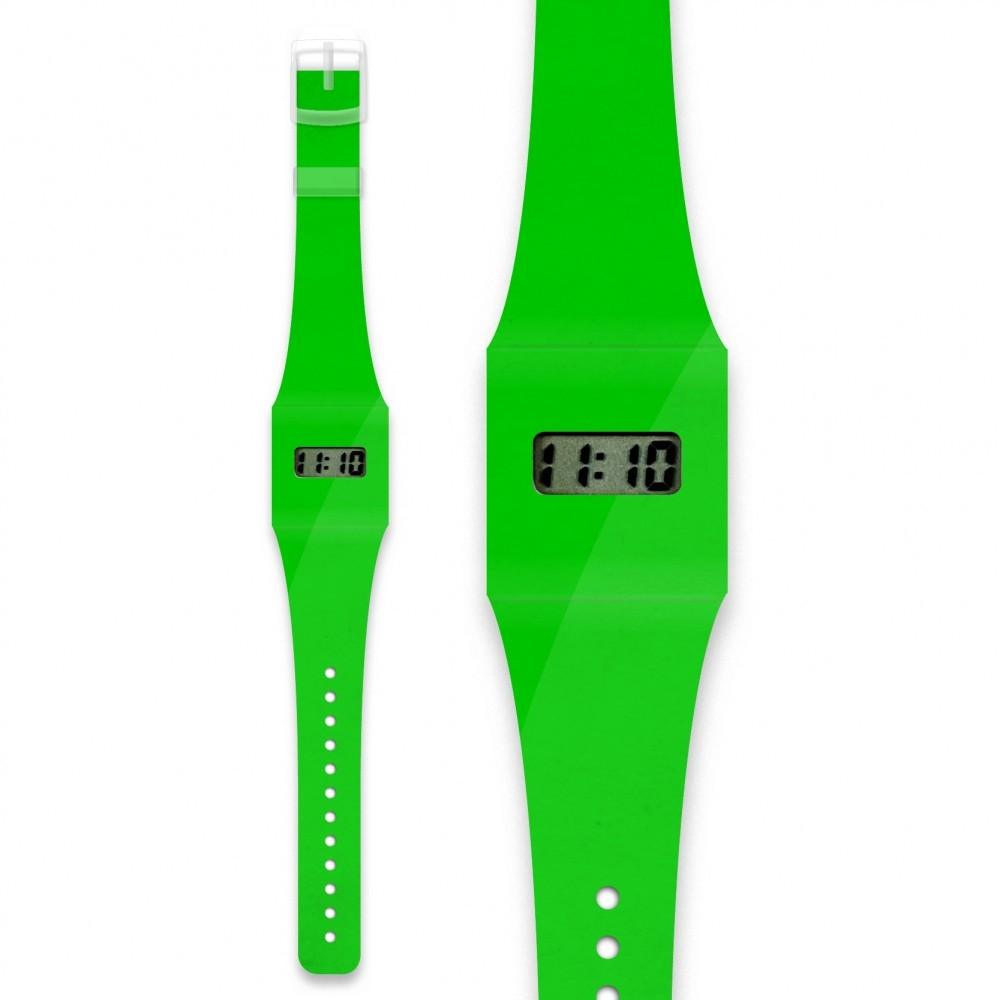 Papír karóra - GREEN / NEON - Pappwatch – fő nézet
