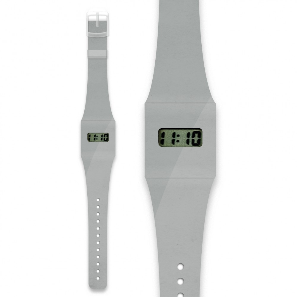 Papír karóra - SILVER / METALLIC - Pappwatch – fő nézet