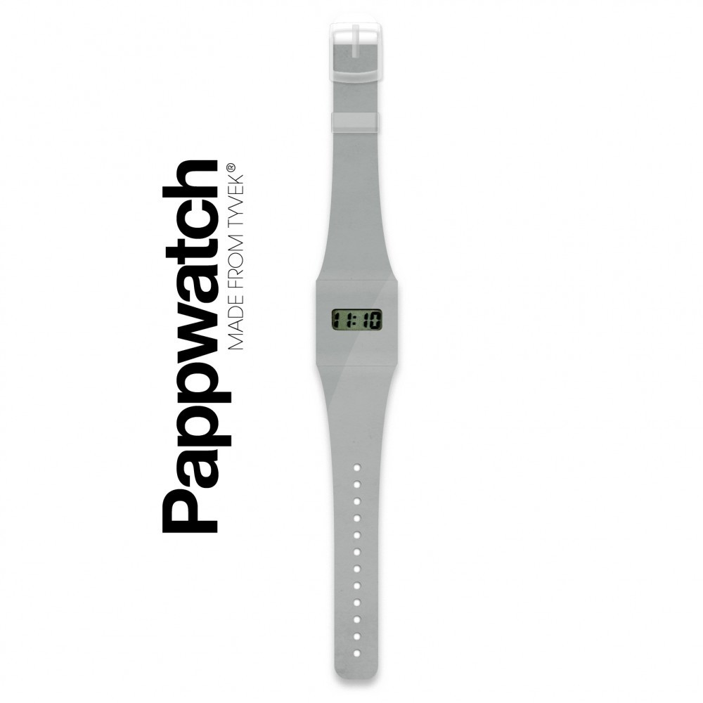 Papír karóra - SILVER / METALLIC - Pappwatch – alternatív kép 1