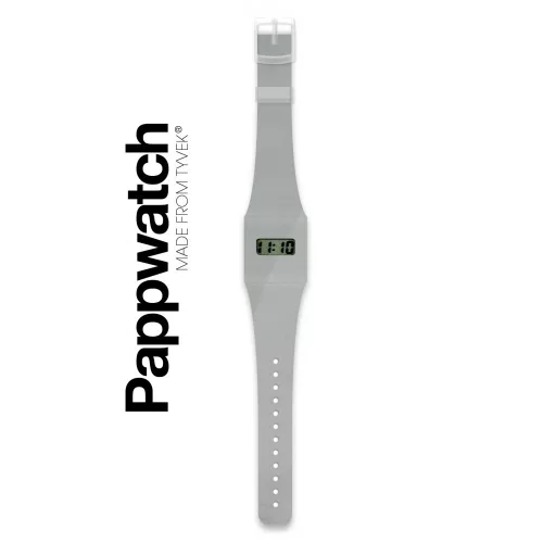 I like paper Papír karóra - SILVER / METALLIC - Pappwatch, 6–8 év, Ezüst